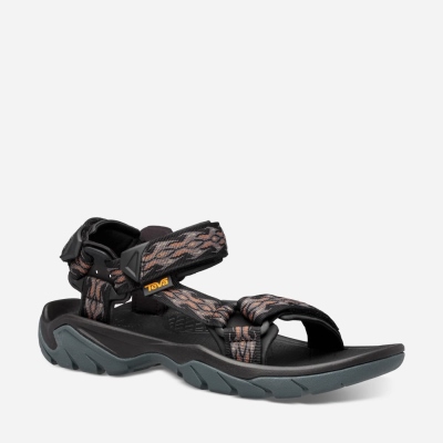 Teva Terra Fi 5 Universal - Men's Teva Sandals - Black | India (XEZK06841)